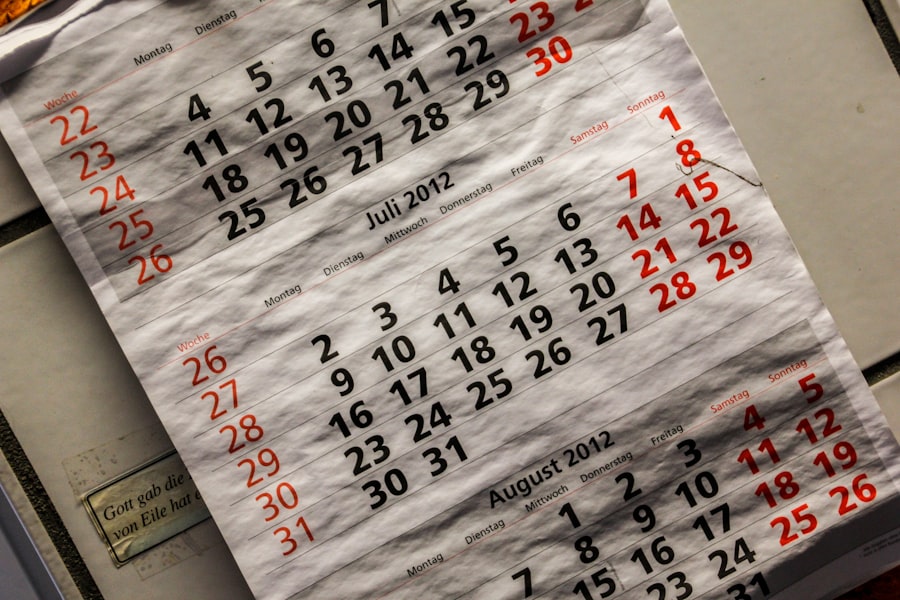 Photo Purposeful calendar